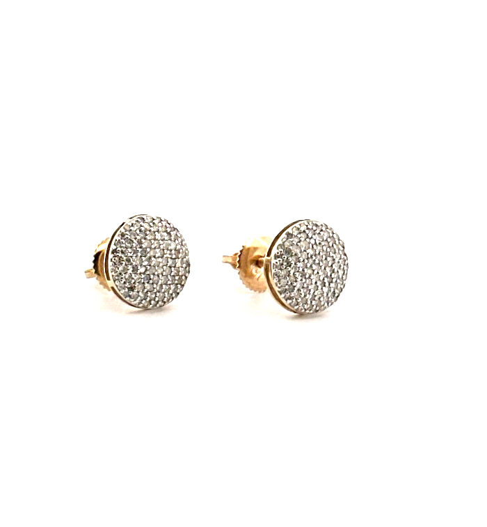 Aretes Diamantes 14K A Diamante 0.5 CT Weight 1.81G