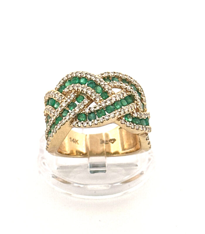 Anillo de Mujer con Diamante Oro Amarillo 14K Diamante 1.75 CT Size 7.5