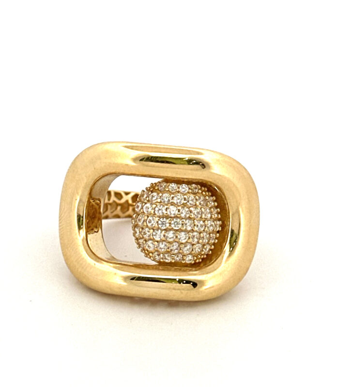 Anillo de Mujer Oro Amarillo 14K Size 8'' Weight 5.4g
