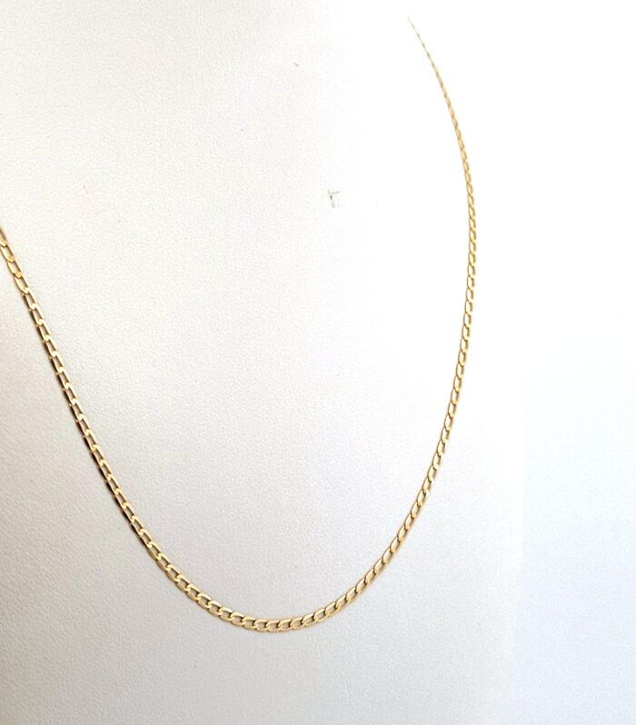 Cadena Cuban Link 10K A Size 18'' 2MM Weight 1.3G