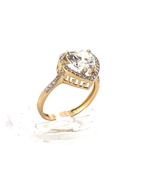 Anillos Compromiso 14K A Circonia Size 6.5 Weight 2.6g