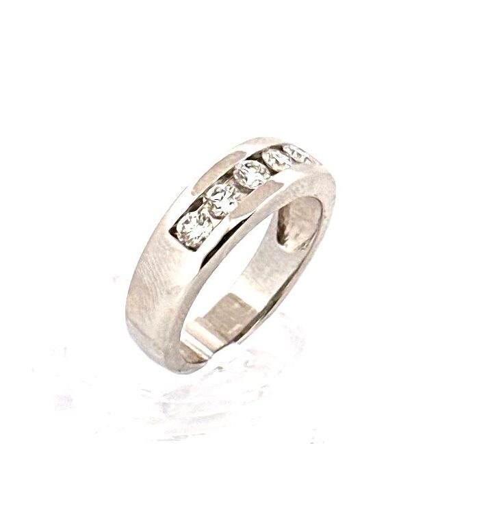 Anillo Compromiso 14K B Diamante 1.2 CT Size 9.5 Weight 7.9g
