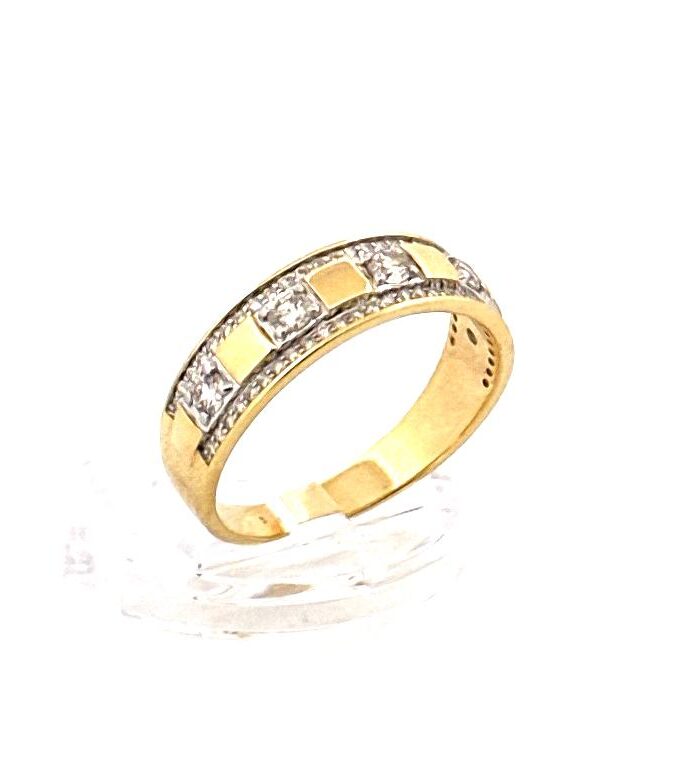 Anillos Compromiso 14K A Diamante 0.72CT Size 10.5 Weight 5.45g