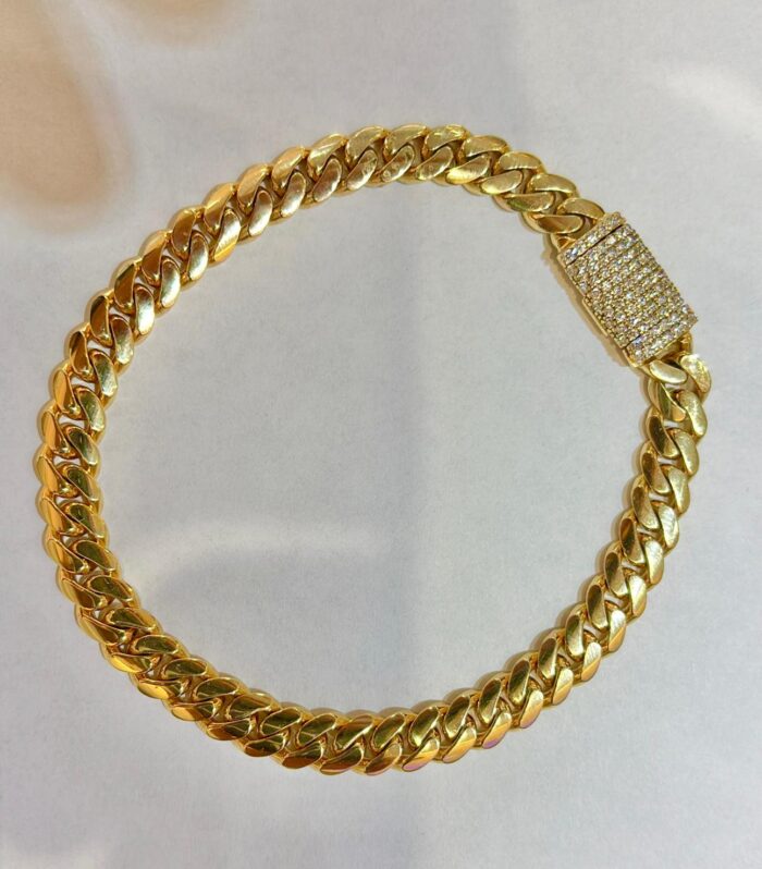 Pulseras 10K A Size 9'' 7.19mm Weight 34g