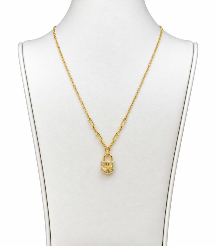 Cadena con Diamantes Oro Amarillo 14K Diamante 0.10CT Size 18''