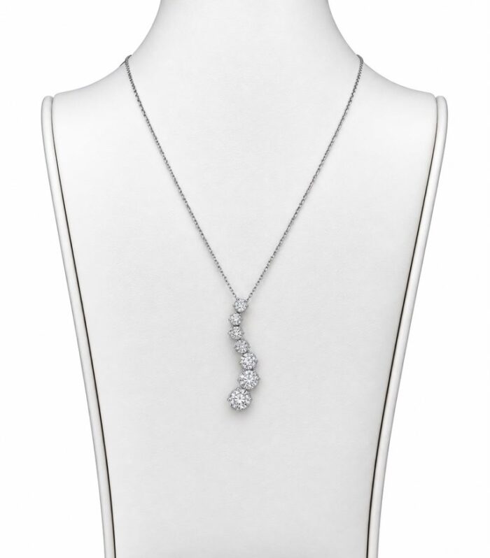 Cadena Diamantes 14K A Diamante 0.8 CT Size 16'' Weight 4.1g